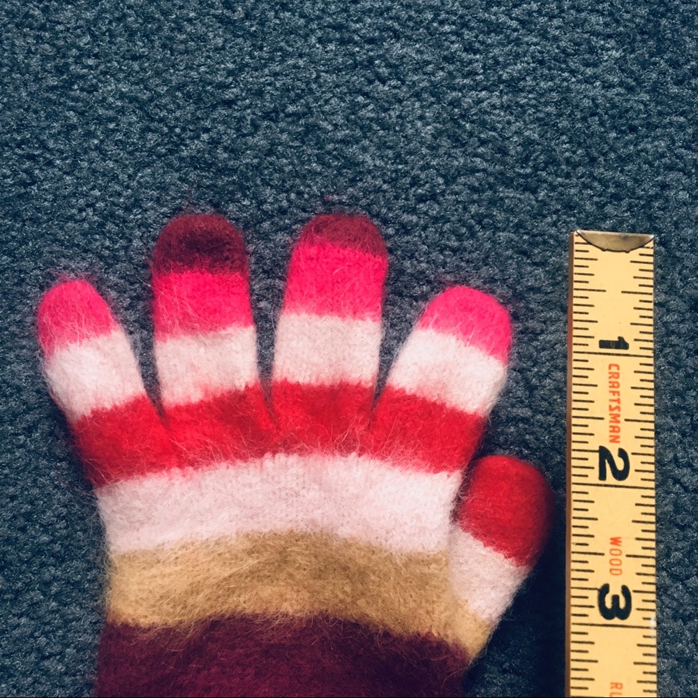 3 PC Set girl multicolor scarf hat gloves - Picture 6 of 7